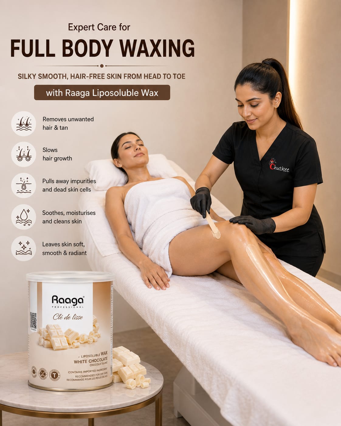 RICA White Chocolate Wax – Half Legs